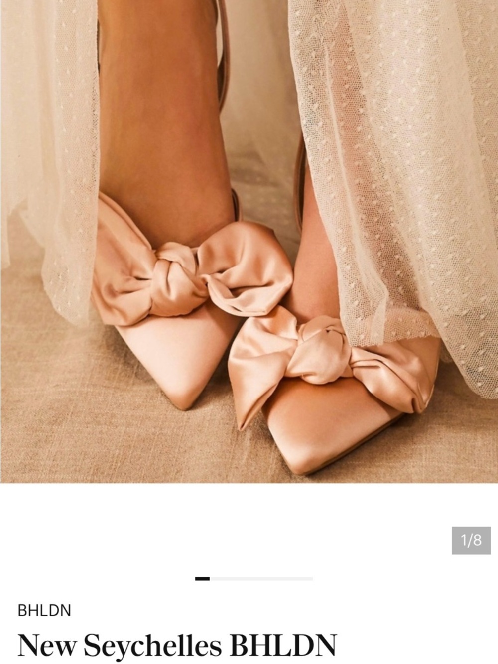 Seychelles Satin heels with Knotted Bow Blush pink. NEW in box. NEVER WORN!